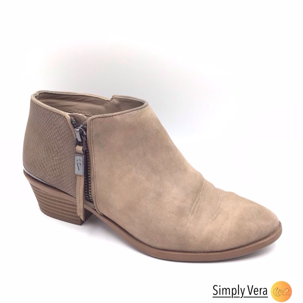 Simply Vera Vera Wang Taupe Ankle Boots